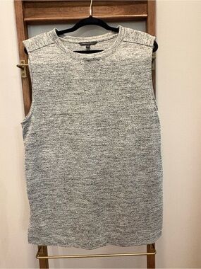 Banana Republic Heather Gray Sleeveless Muscle Tee
